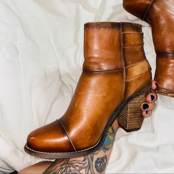 Jessica Simpson Leather Rustic Booties - Picture 3 of 3